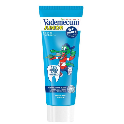 Vademecum Junior 6+ Children's Toothpaste with Mint Flavor 2.54 fl oz (75 ml)