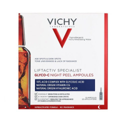 Vichy Liftactiv Specialist Glyco-C Night Peel Ampoules for Age and Pigment Spots 3.44 fl oz (101.8 ml)
