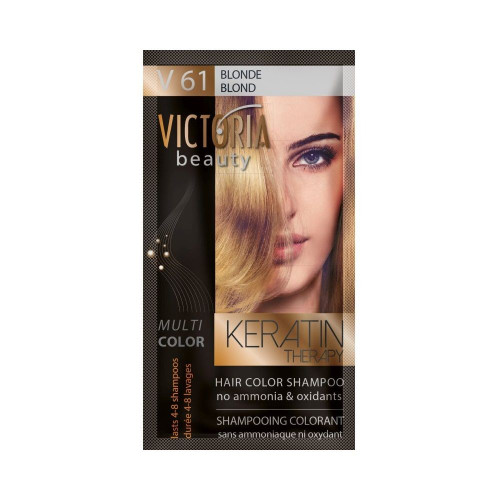 Victoria Multi Color Hair Color Shampoo Color V61 Blonde 1.35 fl oz (40 ml)