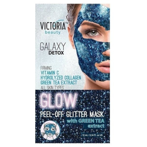 Victoria Galaxy Detox Anti-Wrinkle Peeling Face Mask with Hydrolyzed Collagen and Green Tea Extract 0.34 fl oz (10 ml)