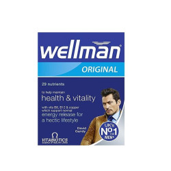 Vitabiotics Wellmen Original Multivitamin for Fatigue Stress and High Immunity 30 Tablets