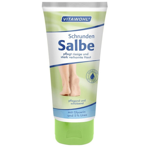 Vitawohl Ointment for Cracked Feet with Glycerin and Urea 5% 2.54 fl oz (75 ml)