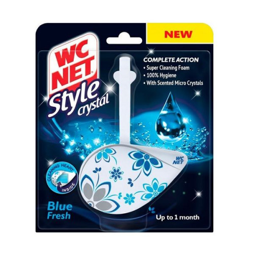 WC Net Style Crystal Toilet Block Blue Fresh 1.29 oz (36.5 g)