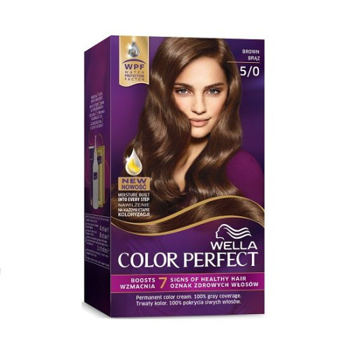 Wella Color Perfect Permanent Cream Hair Dye Rich Color Brown 5/0