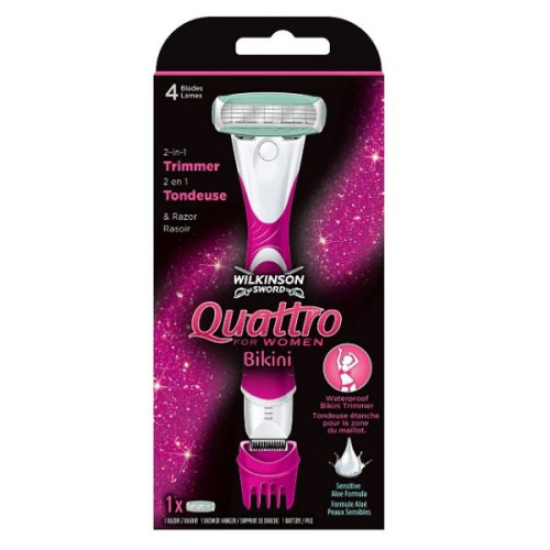 Wilkinson Sword Quattro Bikini Razor for Women 1 pc