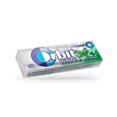 Orbit White Spearmint Refreshing Mint Flavor Chewing Gum 10 pcs