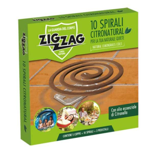 Zig Zag Citronatural Insect Repellent Coil 10 pcs