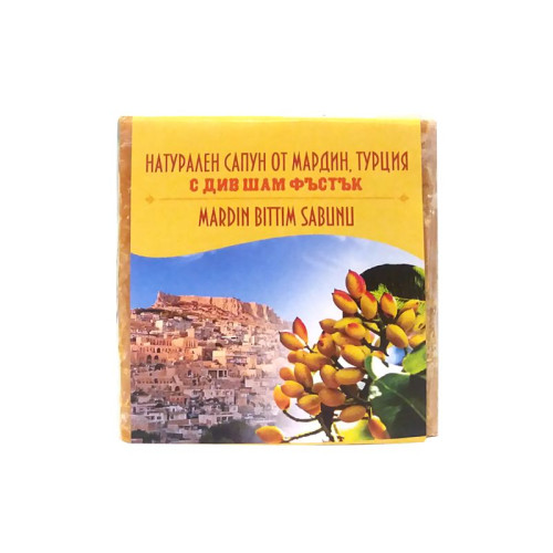 Bittim Sabunu Organics Natural Handmade Soap from Mardin Turkey with Wild Pistachio 4.23 oz (120 g)