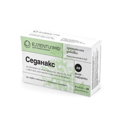 Evelin Essentisimo Sedanax for Tension and Irritability 30 Tablets