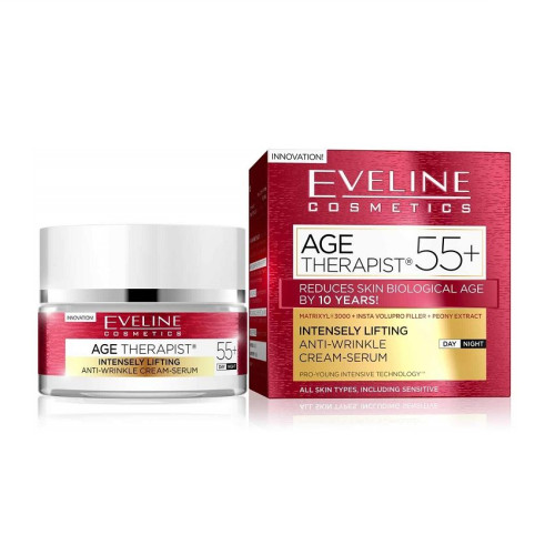 Eveline Age Therapist Day and Night Anti-Wrinkle Face Cream 55+ 1.69 fl oz (50 ml)