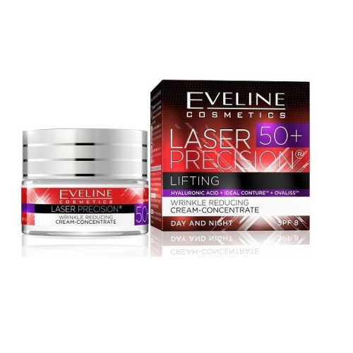 Eveline Laser Precision Day and Night Anti-Wrinkle Cream 50+ 1.69 fl oz (50 ml)