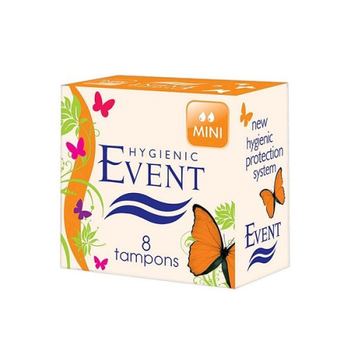 Event Mini Daily Feminine Pads with Natural Fibers Mini Size 8 pcs