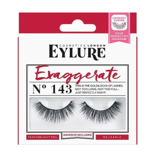 Eylure Exaggerate Set with False Eyelashes and Glue Model 143 1 pc