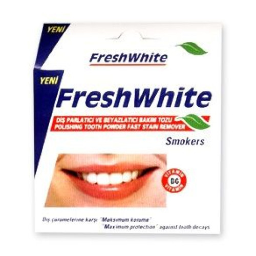 Fresh White Teeth Whitening Powder for Smokers 1.76 oz (50 g)