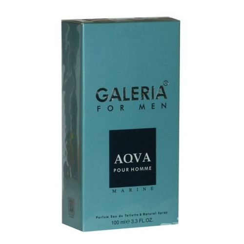 Galeria Aqva Pour Homme Marine Eau De Toilette for Men 3.38 fl oz (100 ml)