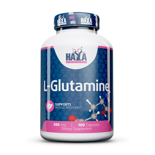 Haya Labs L-Glutamine 500 mg 100 Capsules