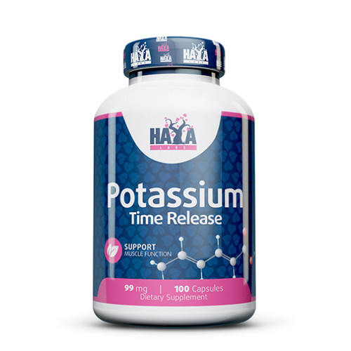 Haya Labs Sustained Release Potassium 99mg 100 Vcaps