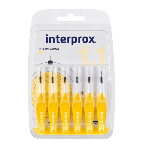 Interprox Interdental Toothbrushes Size 0.04 in (1.1 mm) 6 pcs