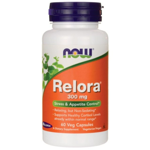 Now Foods Relora for Increased Appetite Due to Stress and Fatigue 300 mg 60 Capsules