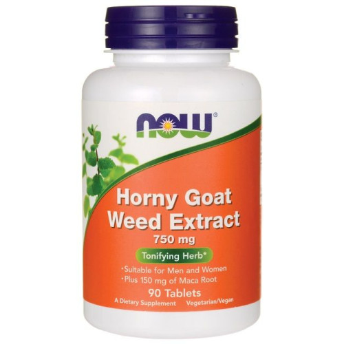 Now Foods Horny Goat Weed Extract for Premature Ejaculation 750 mg 90 Tablets