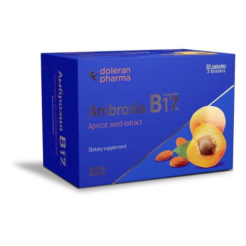 Doleran Pharma Ambrosia B17 for High Immunity Natural 60 Capsules