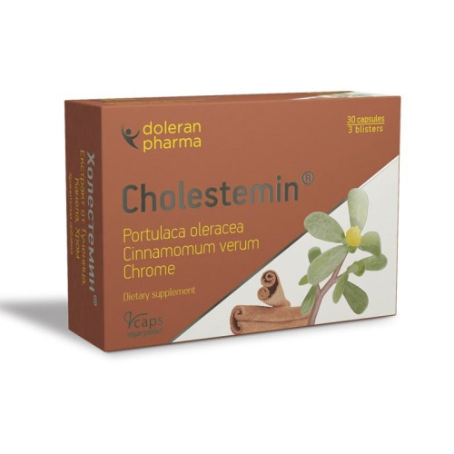 Doleran Pharma Cholestemin for Normal Blood Sugar and Cholesterol Levels 30 Capsules