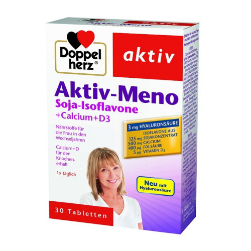 Doppelherz Active Meno + Hyaluronic Acid to Help with Menopause 30 Tablets