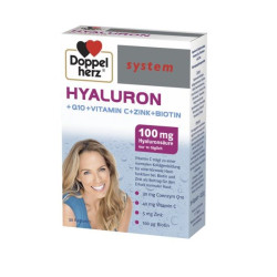 Doppelherz System Hyaluron for Young and Fresh Skin 100 mg 30 Capsules