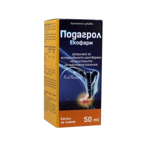 Ecopharm Podagrol for Gout and Joint Pain 1.69 fl oz (50 ml)