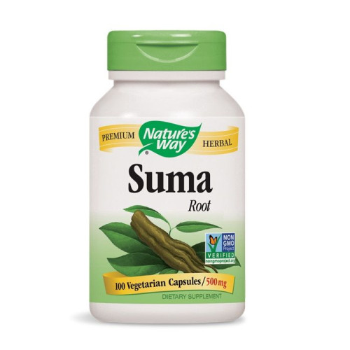 Nature's Way Suma Root Brazilian Ginseng for Fatigue Severe Stress and Irritability 500 mg 100 Capsules