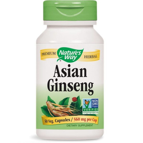 Nature's Way Asian Ginseng for Tone and High Libido 560 mg 50 Vcaps