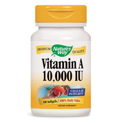 Nature's Way Vitamin A 10000 i.u. for Reproductive Problems 100 Softgel Capsules