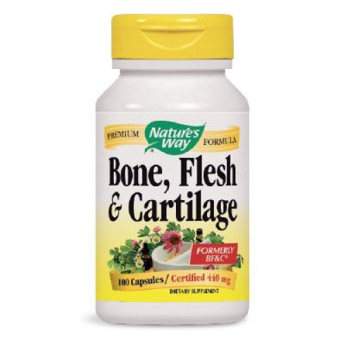 Nature's Way Bone Flesh Cartilage for Healthy Bones Tissues and Cartilage 480 mg 100 Capsules