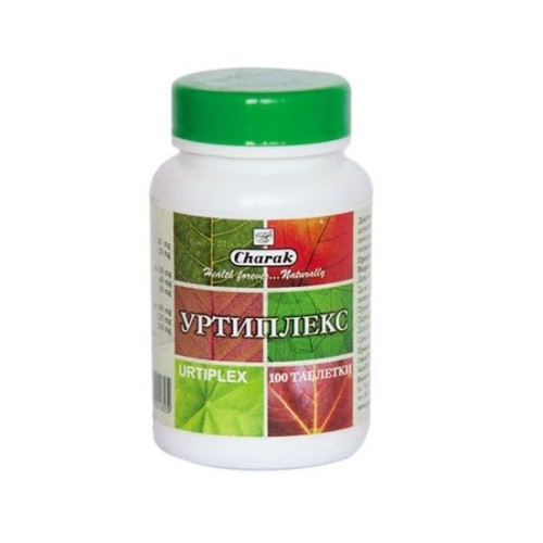 Charak Urtiplex for Hay Fever Rhinitis and Other Allergies 100 Tablets