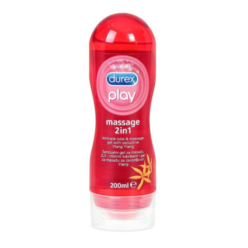 Durex Play Massage 2 in 1 Delicate Massage Gel + Lubricant with Ylang-Ylang 6.76 fl oz (200 ml)