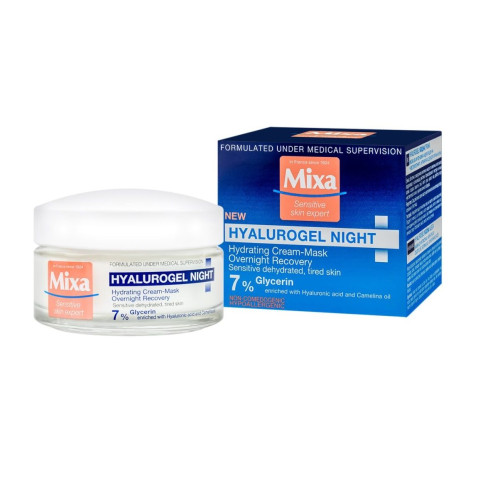 Mixa Hyalurogel Intensive Night Cream with Hyaluronic Acid 1.69 fl oz (50 ml)