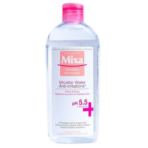 Mixa Anti-Irritations Cleansing Micellar Water for Very Sensitive and Reddened Skin 13.53 fl oz (400 ml)