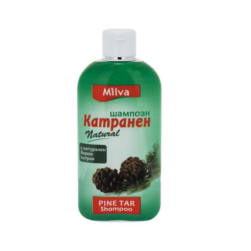 Milva Pine Tar Shampoo for Severe Dandruff and Flaking with Tar 16.91 fl oz (500 ml)