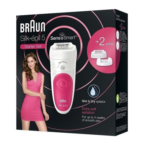 Braun Silk Epil 5 Starter Set Body Epilator for Dry and Wet Epilation for Beginners 1 pc