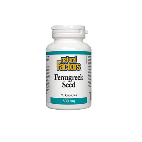 Natural Factors Fenugreek for a Healthy Stomach for Gas and Acidity 90 Capsules