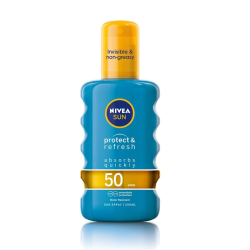 Nivea Refresh Sun Spray SPF 50+ Body 6.76 fl oz (200 ml)