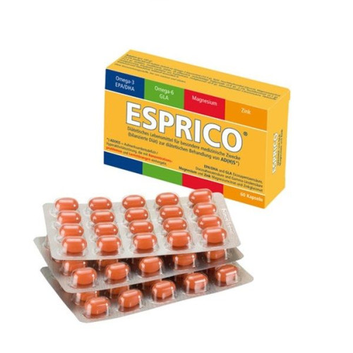 Esprico for Hyperactive Children Orange 60 Chewable Capsules