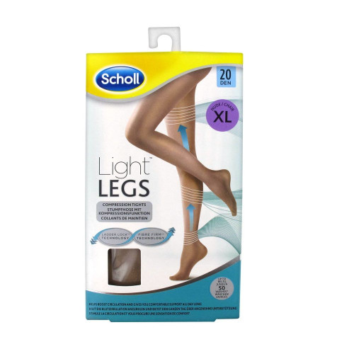 Scholl Light Legs Relief Tights for Swollen and Tired Legs 20 Den Nude XL