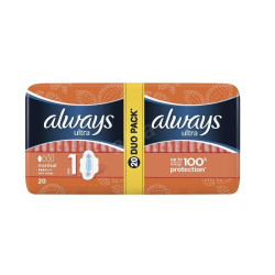 Always Ultra Normal Daily Sanitary Pads with a Pleasant Scent 20 pcs