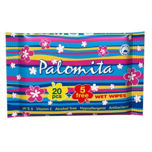 Palomita Cleansing Wet Wipes with Hydrating Effect 25 pcs