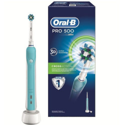 Oral-B Pro 500 Cross Action Electric Toothbrush with Timer for a Sparkling Smile 1 pc