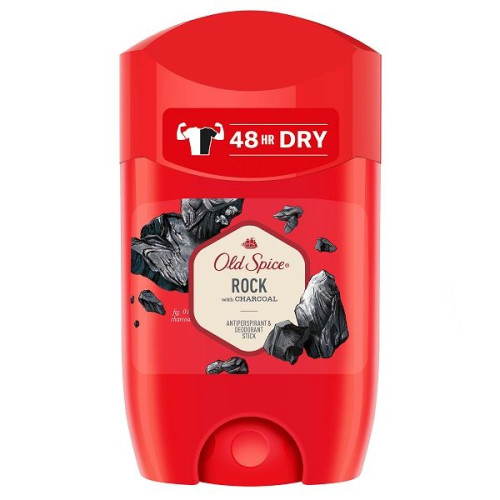 Old Spice Rock Protective Deodorant Stick for Men Activated Charcoal 1.69 fl oz (50 ml)