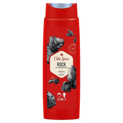 Old Spice Rock Cleansing Shower Gel + Shampoo 2-in-1 for Daily Use for Men 8.45 fl oz (250 ml)