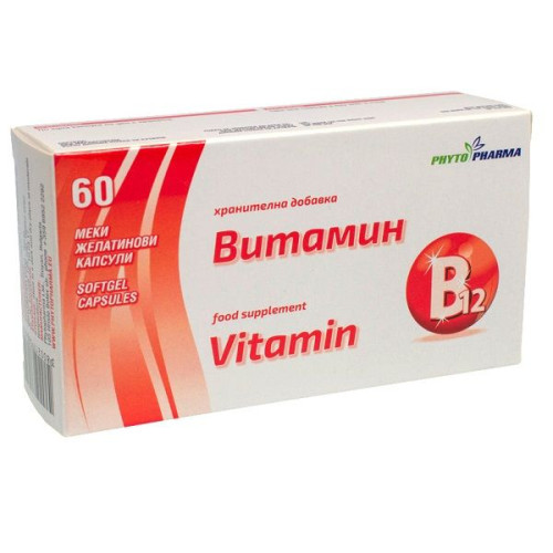 Phytopharma Vitamin B12 for Red Blood Cells 60 Capsules
