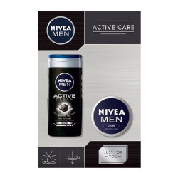 Nivea Men Active Clean + Nivea Men Creme Promo Set